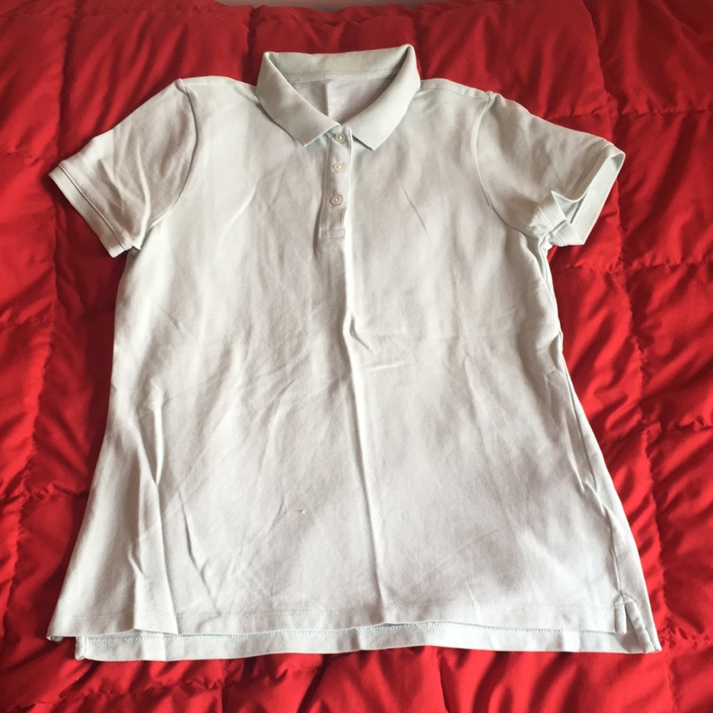 J.Crew Classic Pique 100% light green polo